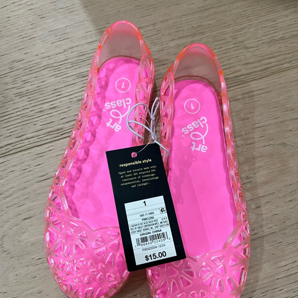 Art Class Pink Girls Jelly shoes